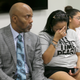 Mary Dawes (center), the mother of Genevive Dawes, becomes emotional while lawyer Daryl Washington (left) speaks at a news conference June 23, 2017, in Dallas. (Jaime Dunaway/AP Images)